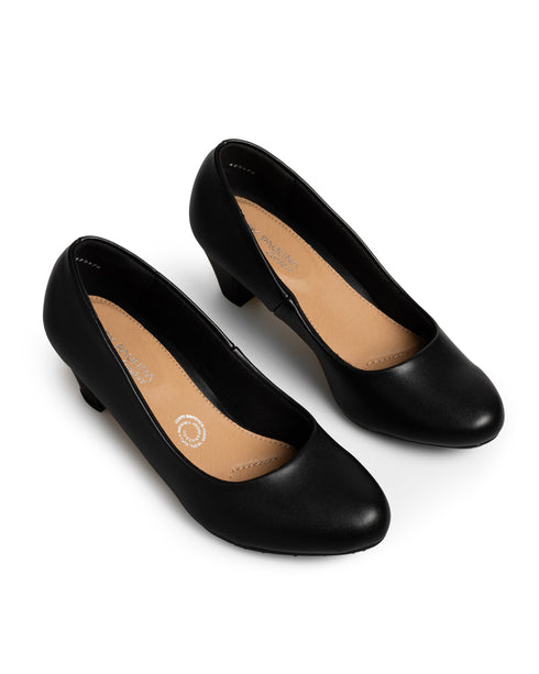 Zapatilla Negra Confort Básica 23001